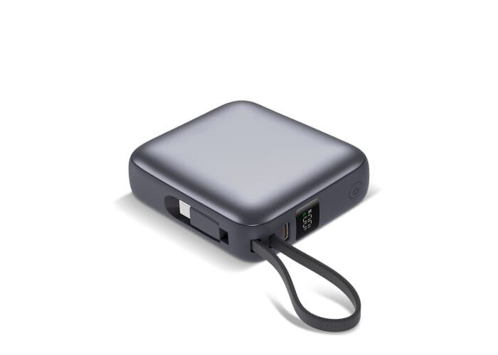 Powerbank 10 000 mAh personnalisable 22,5 W Nova Gris foncé